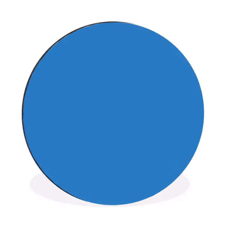 Wandcirkel - Aluminium - Royal - Blue - Blauw — 1