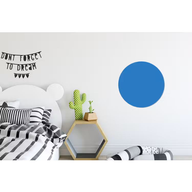 Wandcirkel - Aluminium - Royal - Blue - Blauw — 5