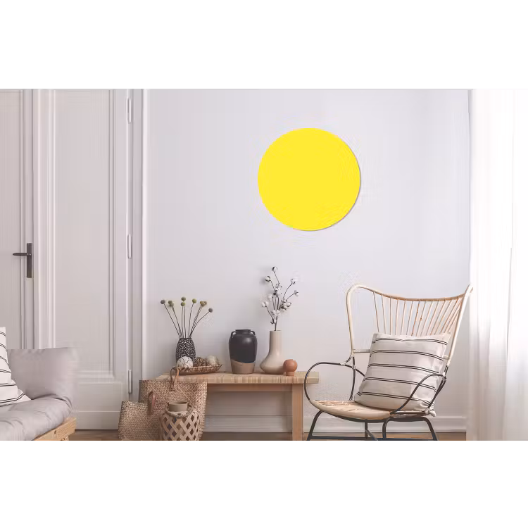 Wandcirkel - Aluminium - Soft - Custard - Geel — 2