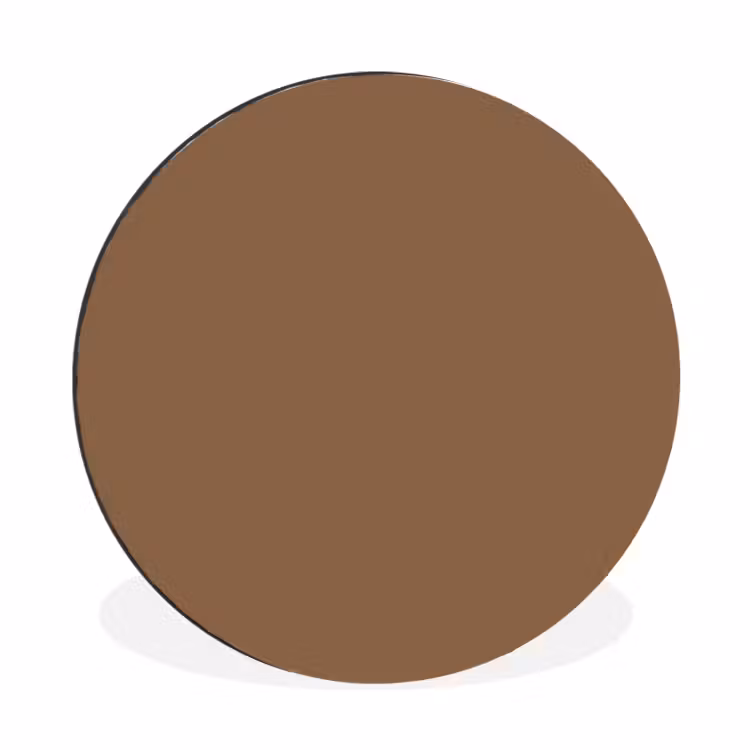 Wandcirkel - Aluminium - Soft - Walnut - Bruin — 1