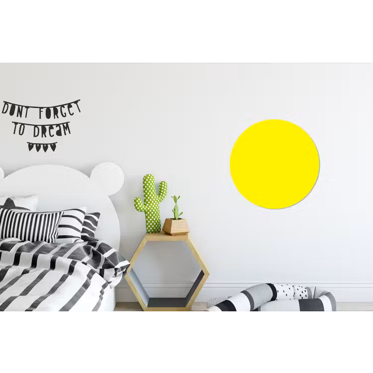 Wandcirkel - Aluminium - Sunshine - Glow - Geel — 5