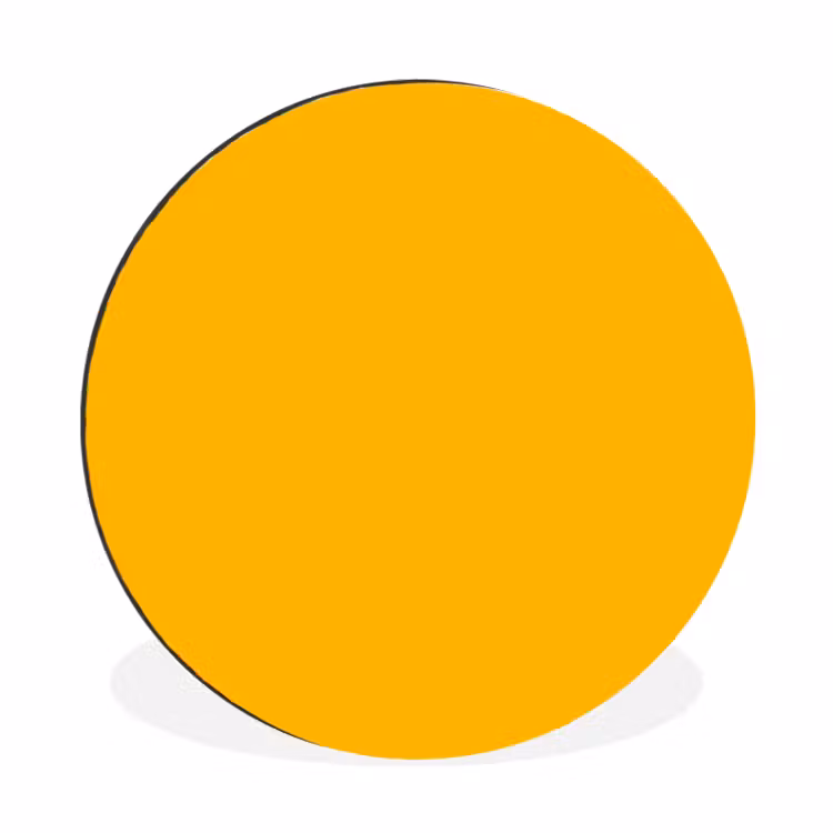 Wandcirkel - Aluminium - Vivid - Amber - Geel — 1