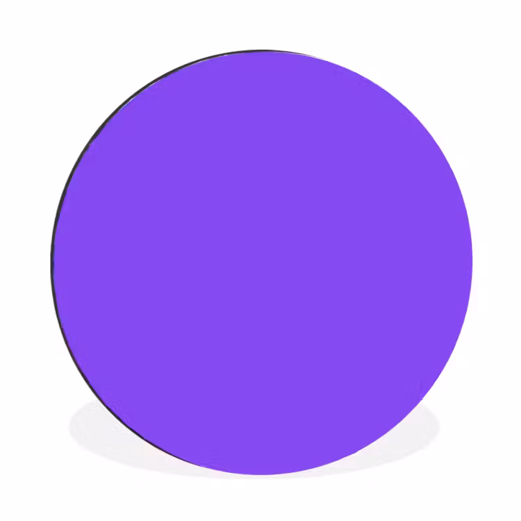 Wandcirkel - Aluminium - Vivid - Violet - Paars — 1
