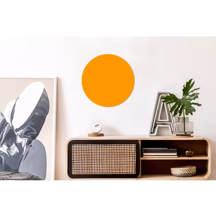 Wandcirkel - Aluminium - Warm - Ochre - Oranje — 3