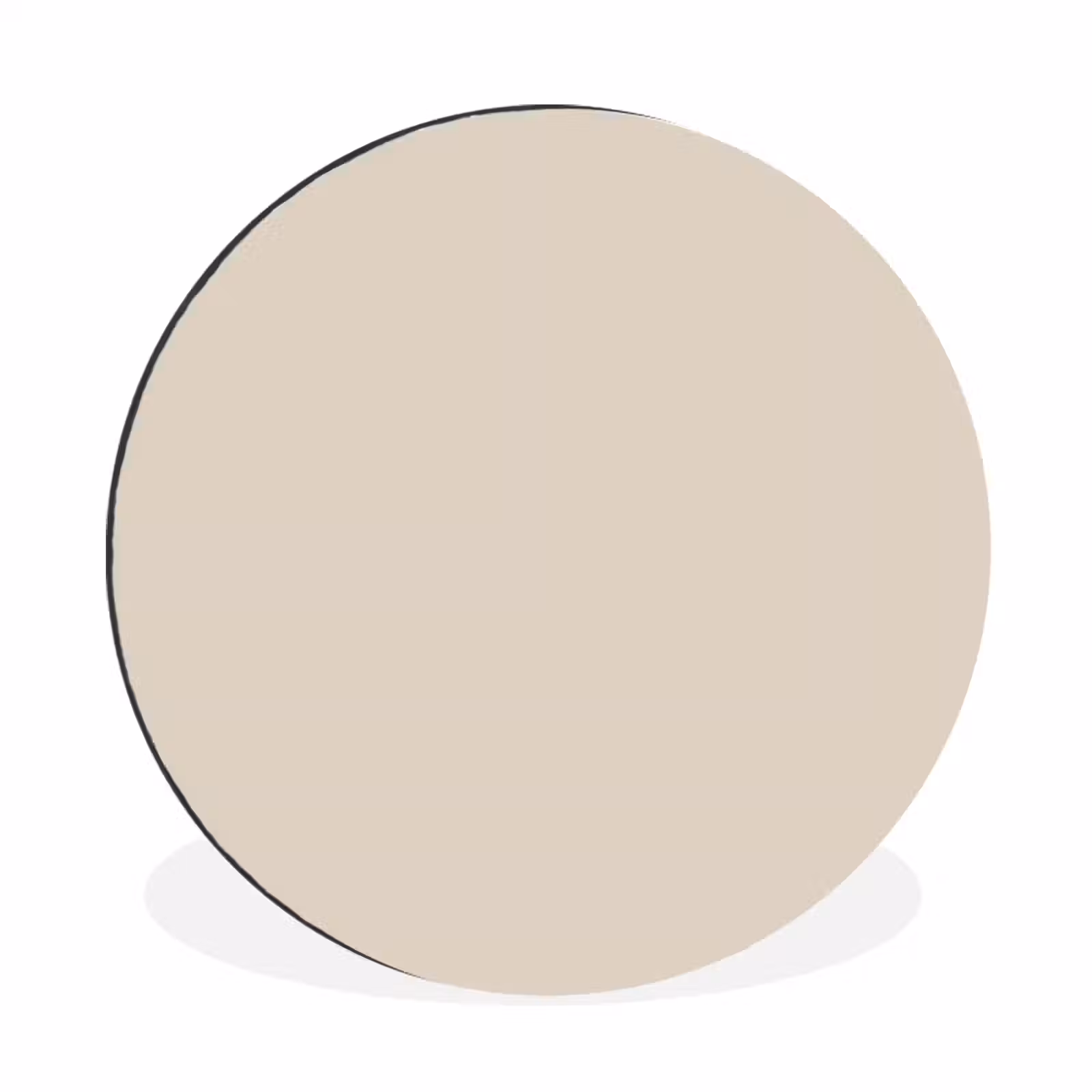 Wandcirkel - Aluminium - Raw - Linen - Nude — 1