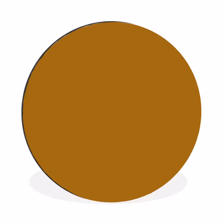 Wandcirkel - Aluminium - Ocre - Gold - Geel — 1