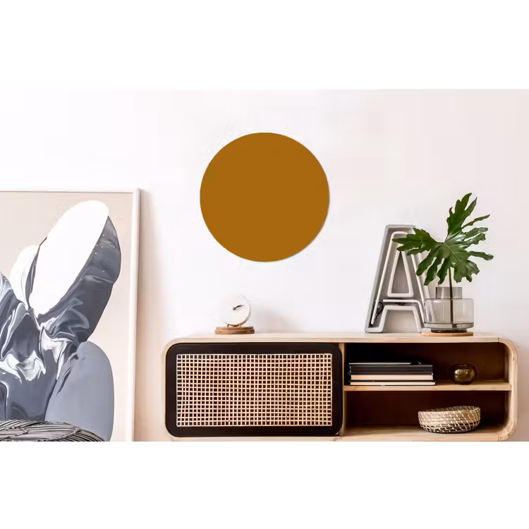 Wandcirkel - Aluminium - Ocre - Gold - Geel — 3