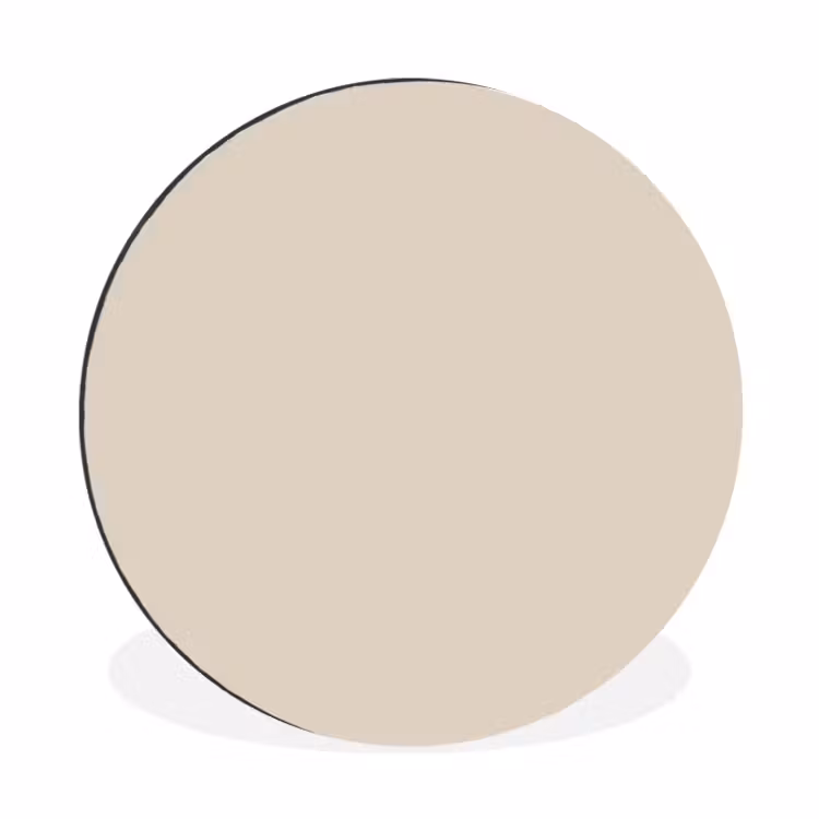 Wandcirkel - Aluminium - Raw - Linen - Nude — 1