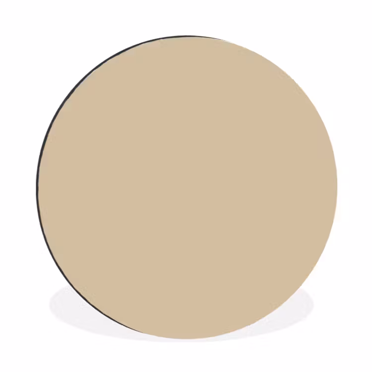 Wandcirkel - Aluminium - Warm - Sand - Nude — 1