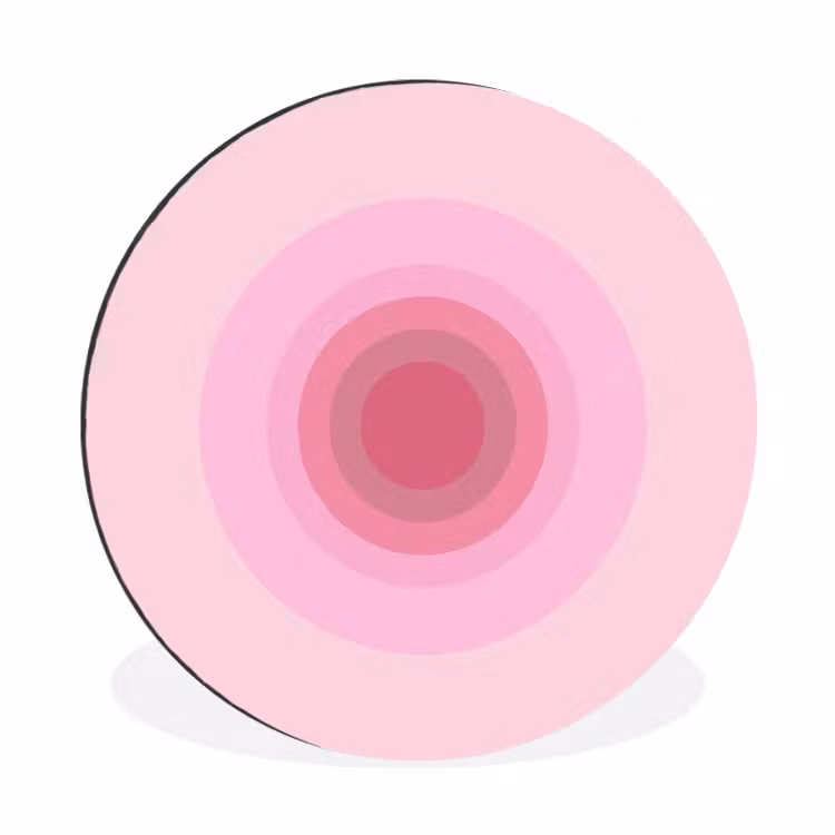 Wandcirkel - Aluminium - Patroon - Cirkels - Abstract - Roze - Modern — 1