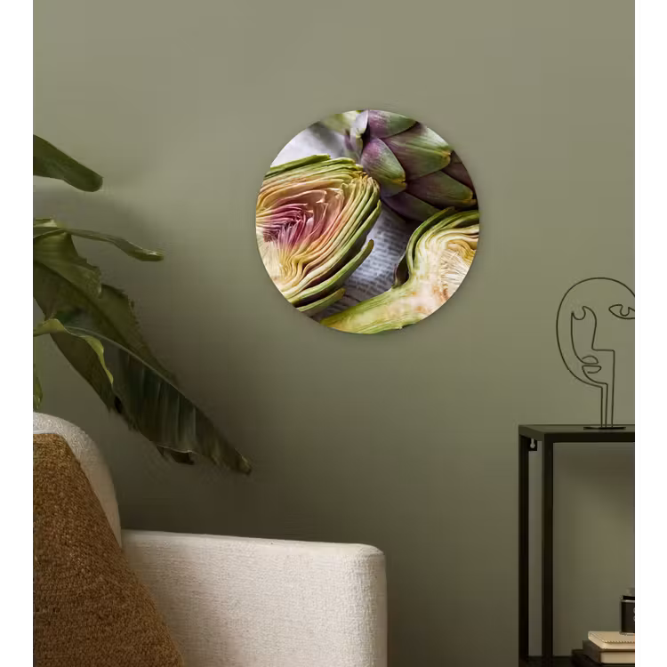 Wandcirkel - Glas - Artisjok - Doorgesneden - Eten — 3