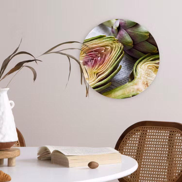 Wandcirkel - Glas - Artisjok - Doorgesneden - Eten — 4