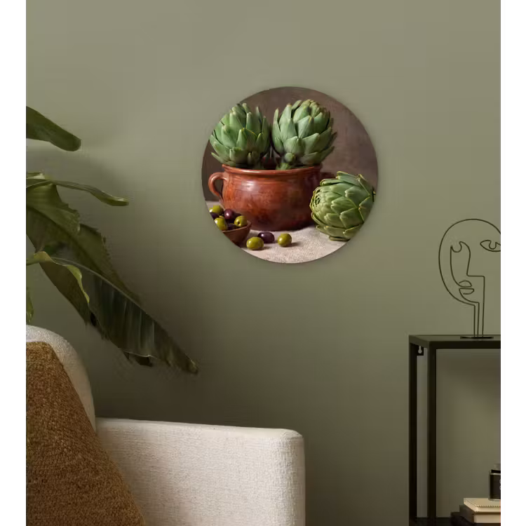 Wandcirkel - Glas - Artisjokken - Olijven - Eten — 3