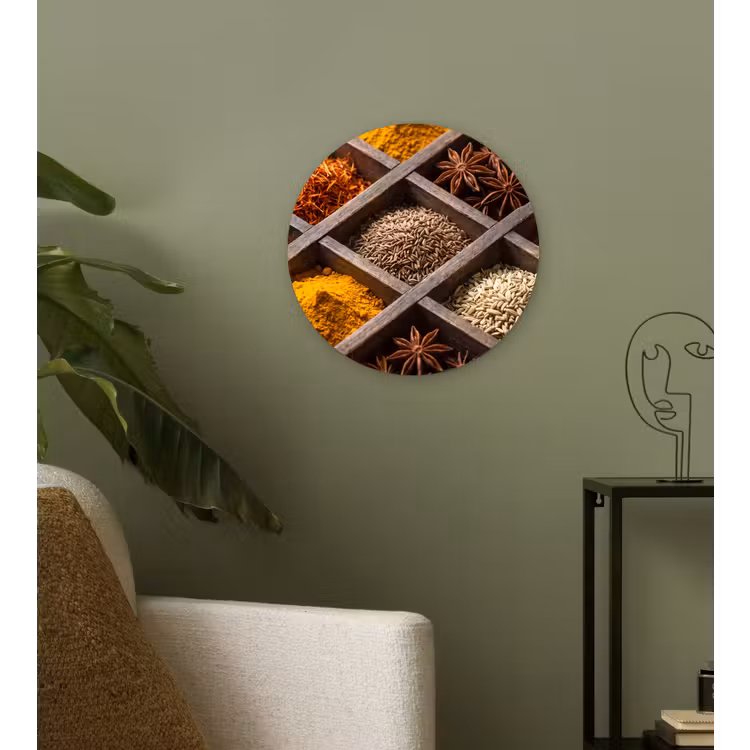 Wandcirkel - Glas - Kruiden - Houten - Eten — 3