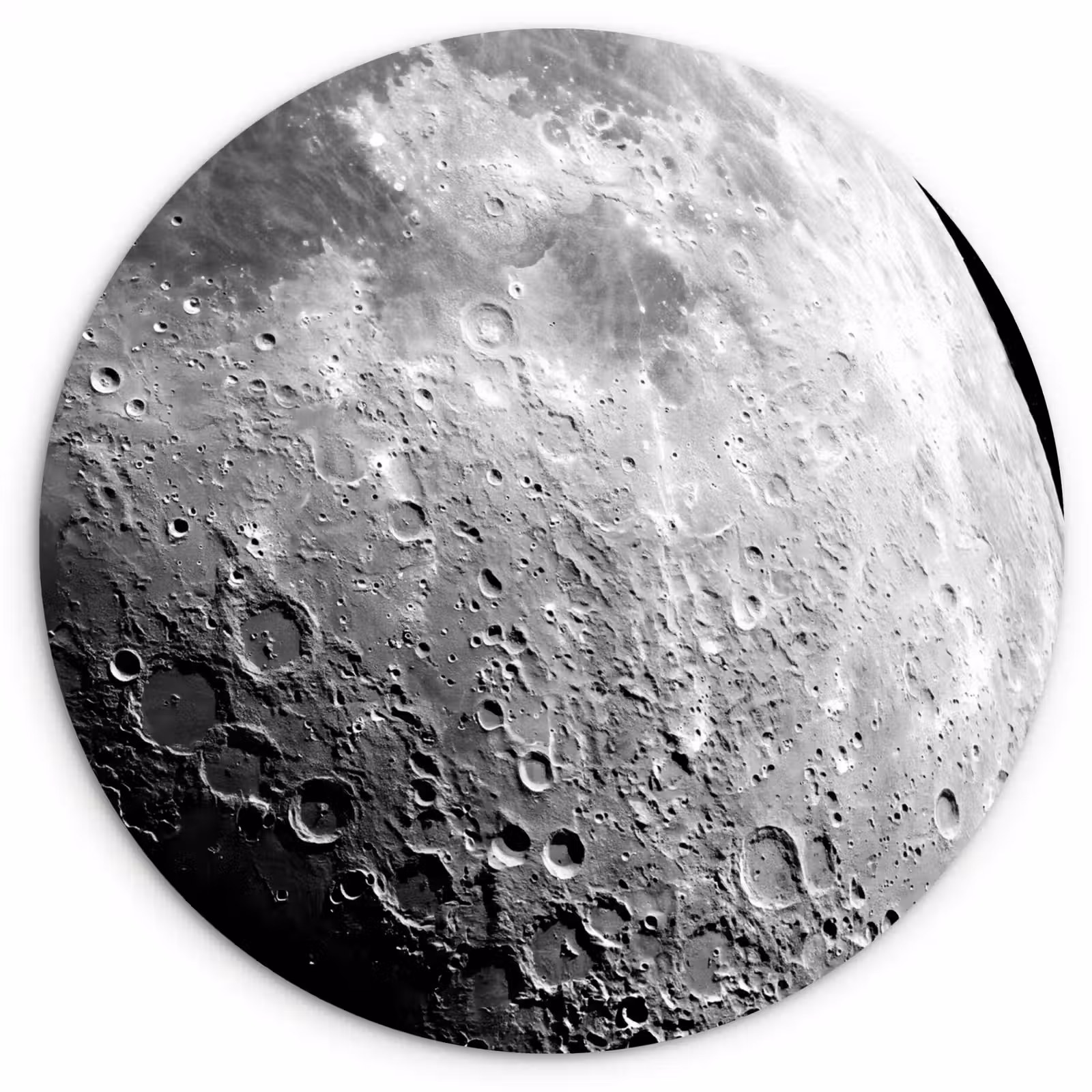 Wandcirkel - Glas - Maan - Kraters - Ruimte — 1