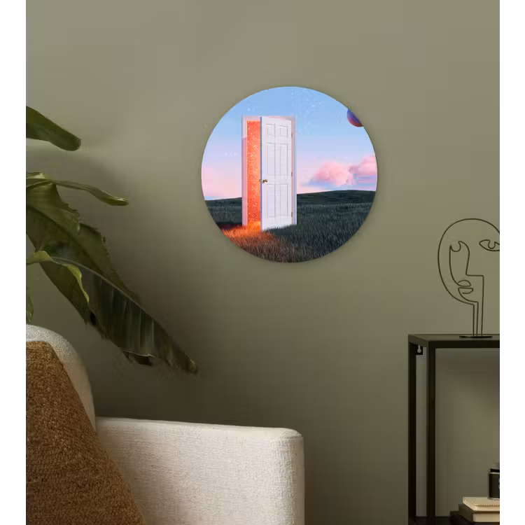 Wandcirkel - Glas - Deur - Fantasie - Ruimte — 3