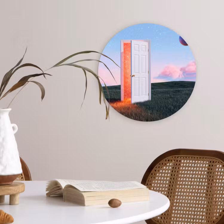 Wandcirkel - Glas - Deur - Fantasie - Ruimte — 4