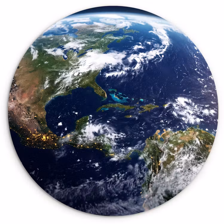 Wandcirkel - Glas - Planeet - Ruimte - Kosmos — 1
