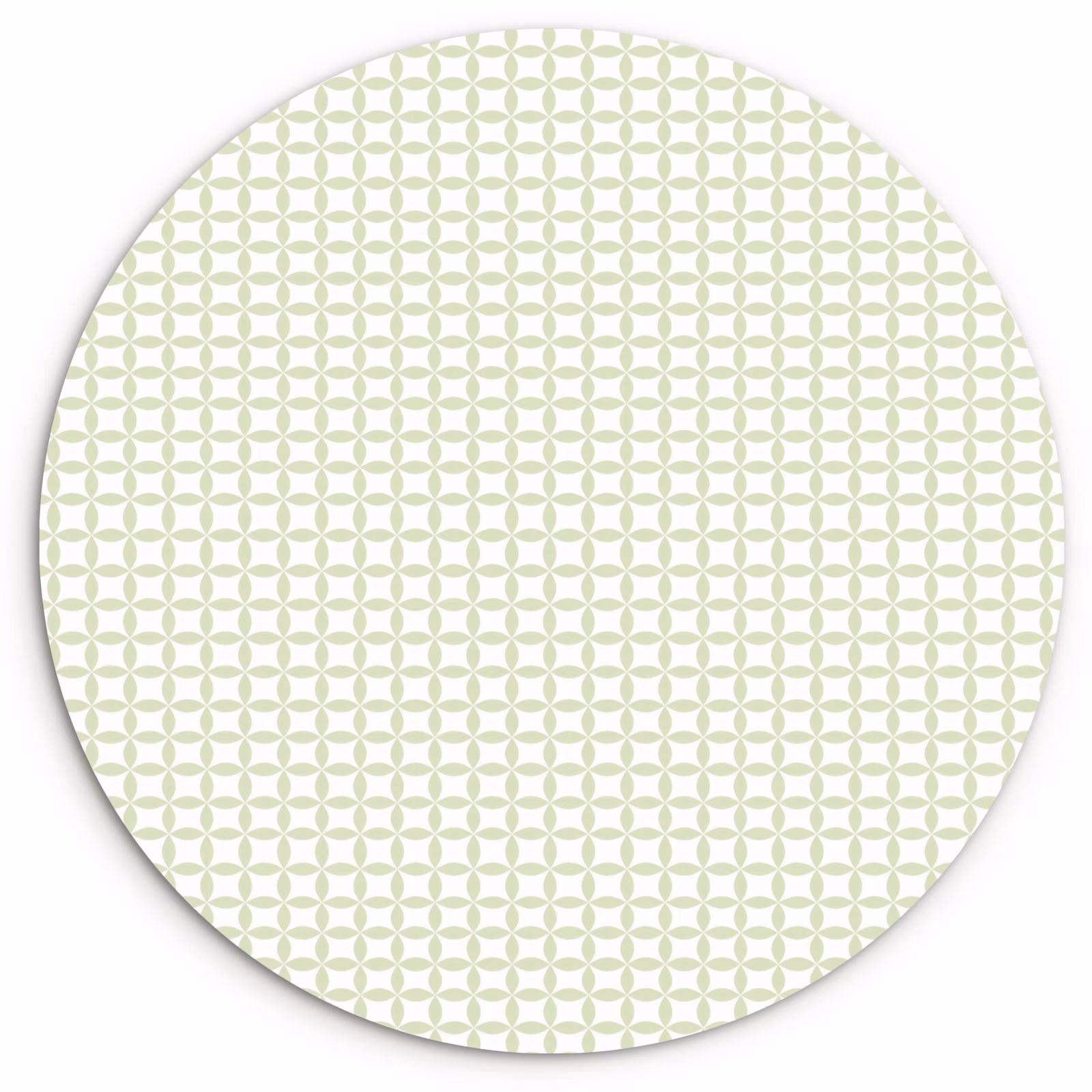 Wandcirkel - Glas - Saliegroen - Geometrisch - Cirkels - Patroon — 1