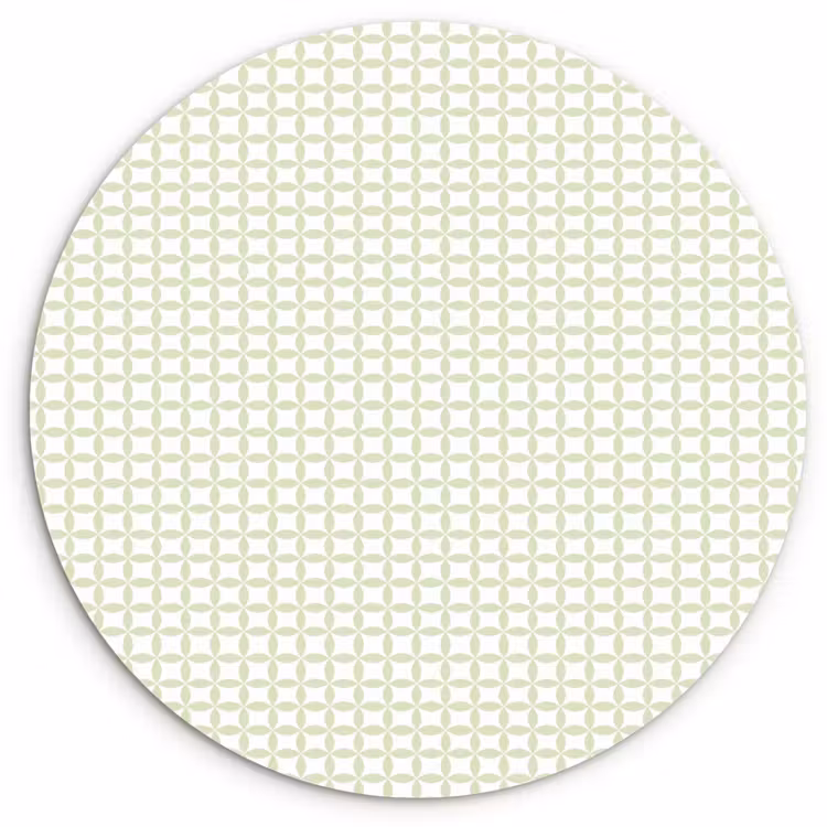 Wandcirkel - Glas - Saliegroen - Geometrisch - Cirkels - Patroon — 1