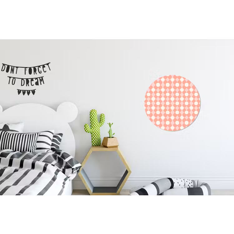 Wandcirkel - Aluminium - Koraal - Retro - Geometrisch - Patroon — 5