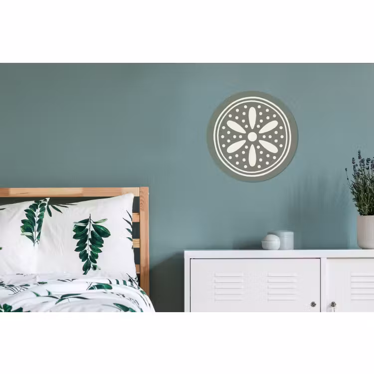 Wandcirkel - Aluminium - Patroon - Cirkel - Abstract - Groen - Decoratie — 4