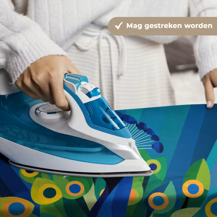 Wandkleed - Pauw - Cirkels - Blauw — 6