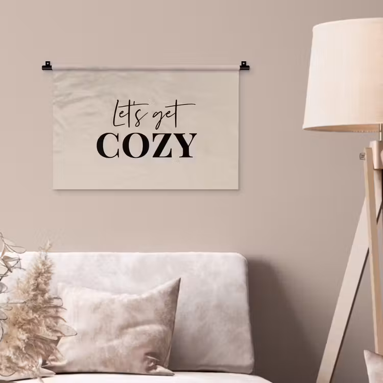 Wandkleed - Beige - Winter - Quote - Cozy — 2