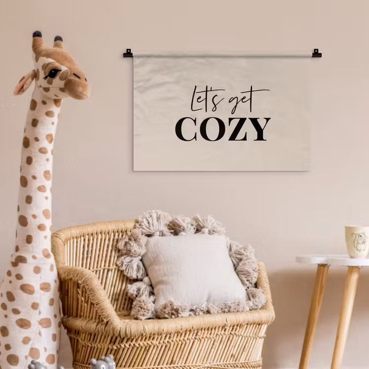 Wandkleed - Beige - Winter - Quote - Cozy — 5