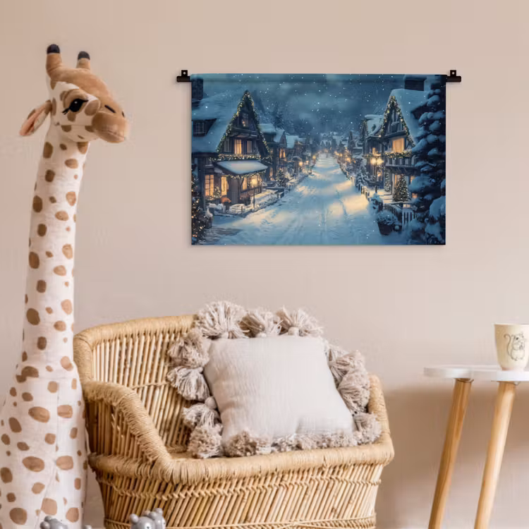 Wandkleed - Kerstdorp - Kerst - Sneeuw - Winter — 5