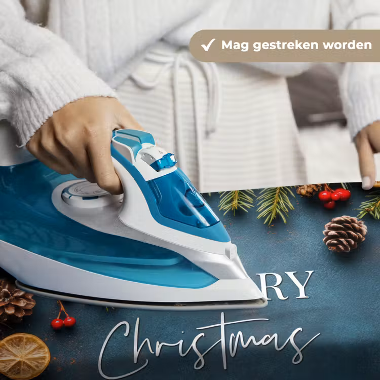 Wandkleed - Merry Christmas - Blauw - Kerst - Winter — 6