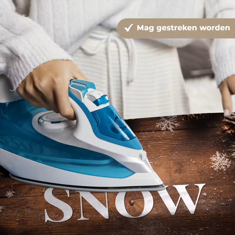 Wandkleed - Sneeuw - Houtlook - Quote - Let it snow — 6