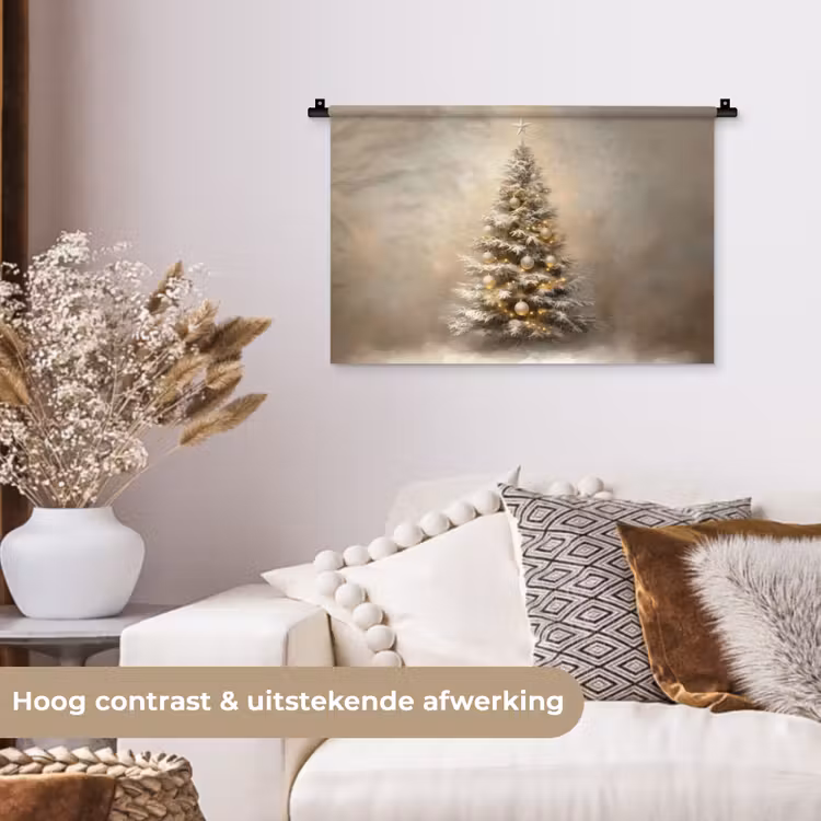 Wandkleed - Kerst - kerstboom - Sneeuw - Art — 4