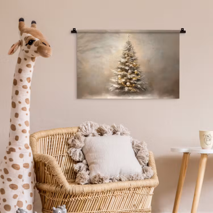Wandkleed - Kerst - kerstboom - Sneeuw - Art — 5