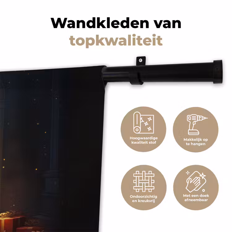 Wandkleed - Kerstboom - Cadeau - Kerst - Winter — 3