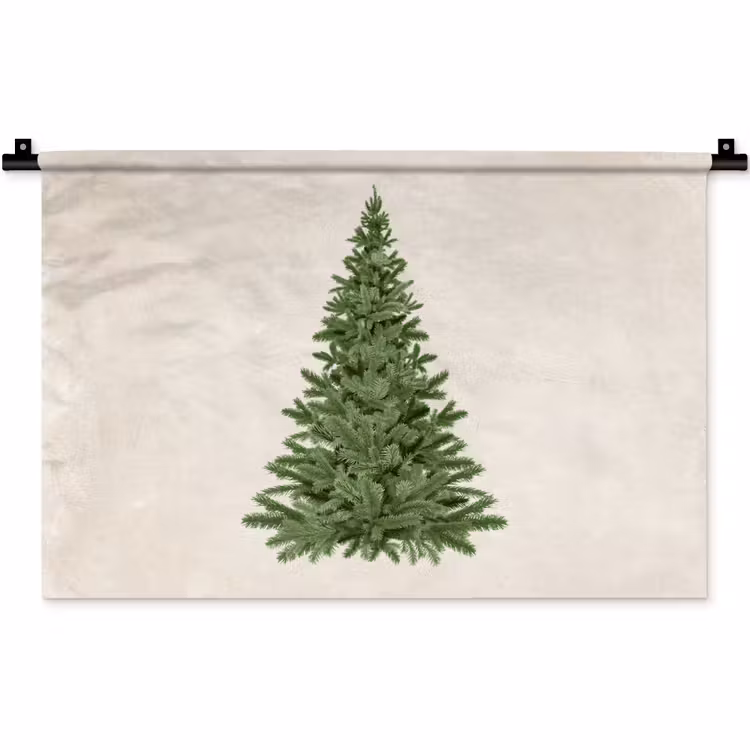 Wandkleed - Kerstboom - Groen - Kerstmis - Feestdagen — 1