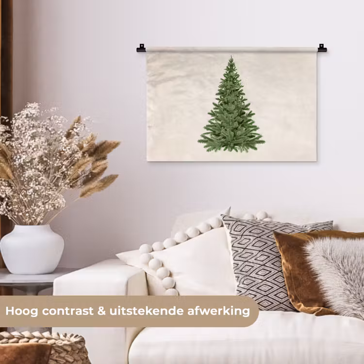 Wandkleed - Kerstboom - Groen - Kerstmis - Feestdagen — 4