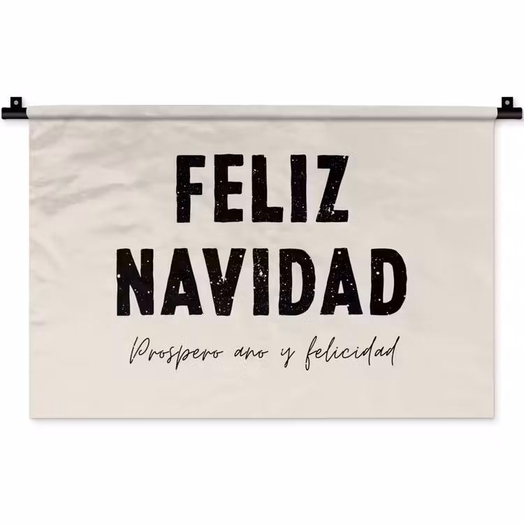 Wandkleed - Kerst - Quotes - Feliz navidad - Kerstmis - Feestdagen — 1