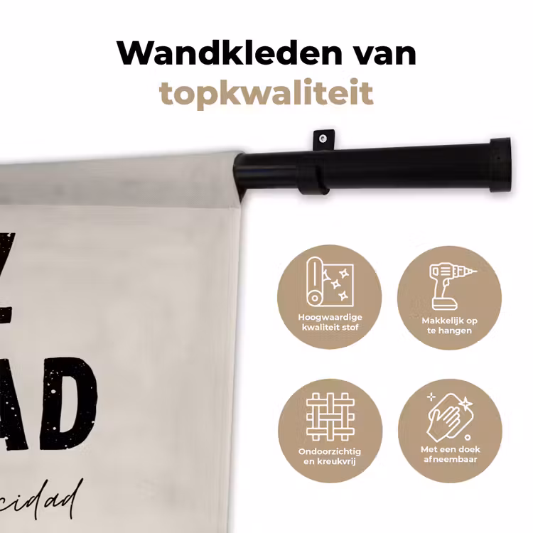 Wandkleed - Kerst - Quotes - Feliz navidad - Kerstmis - Feestdagen — 3