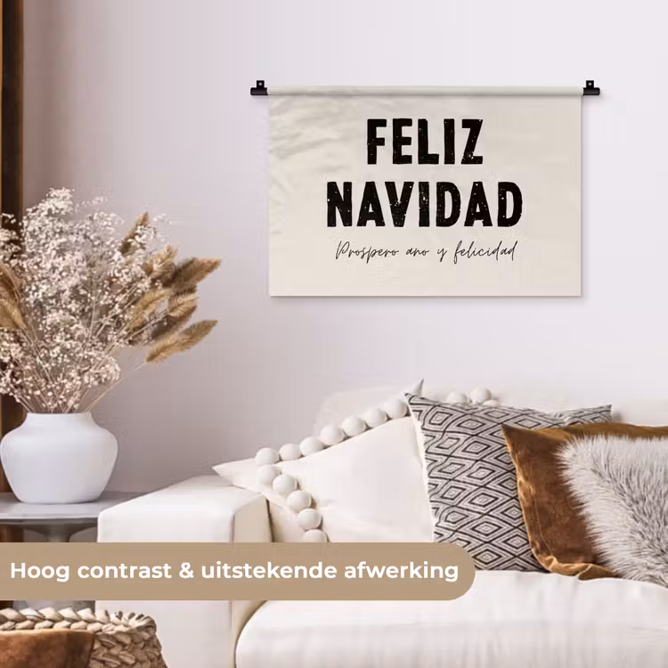 Wandkleed - Kerst - Quotes - Feliz navidad - Kerstmis - Feestdagen — 4