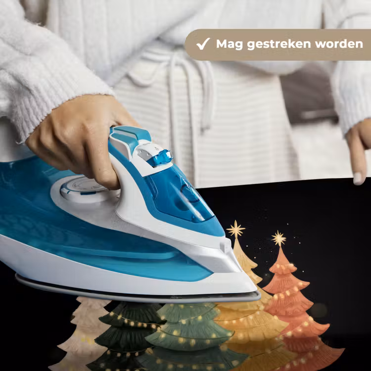 Wandkleed - Kerstbomen - Kleurrijk - Lichtjes - Ster — 6