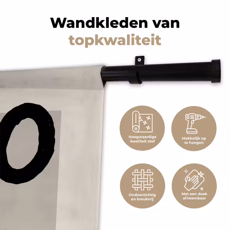 Wandkleed - Quotes - Noël - Zwart - Beige - Kerst — 3