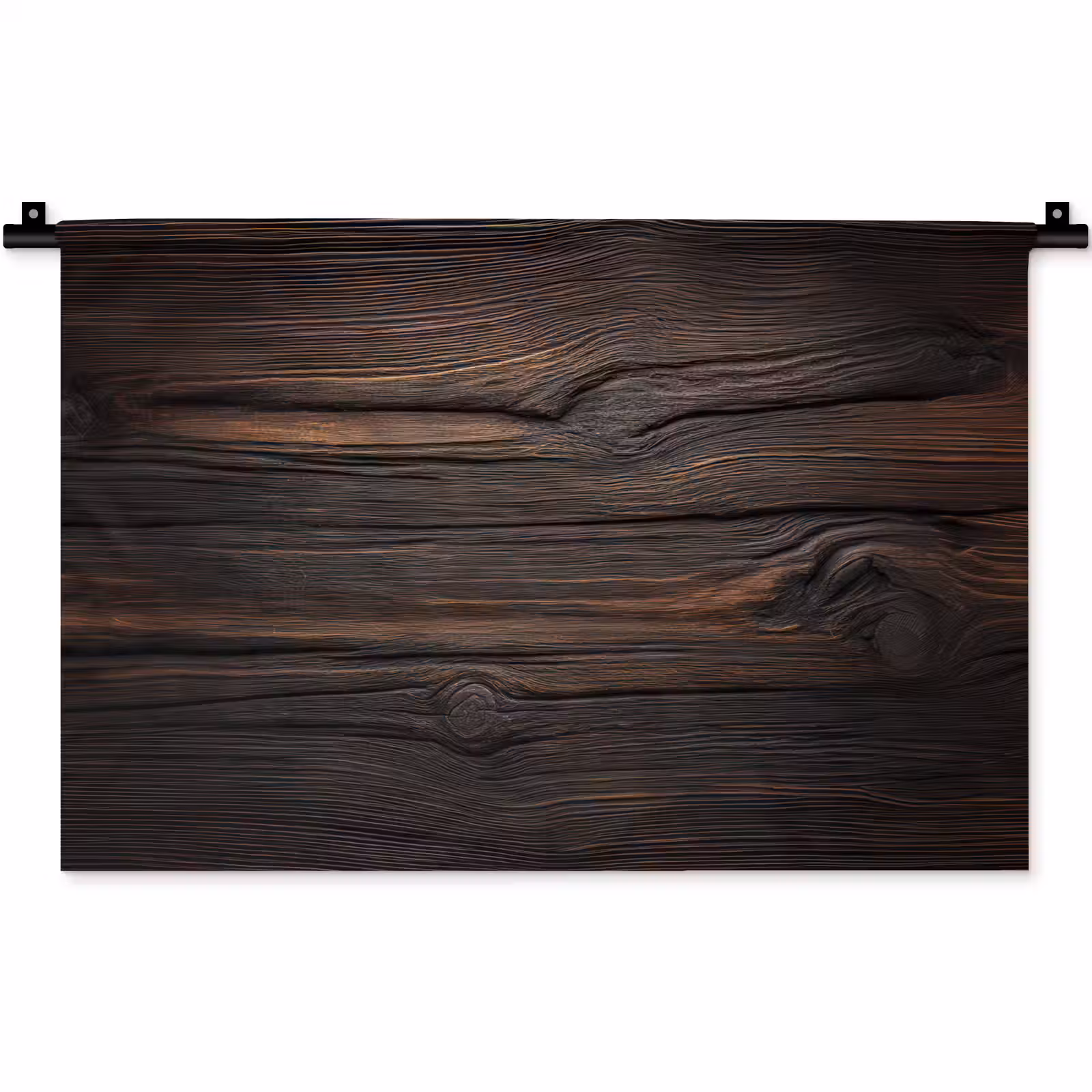 Wandkleed - Hout - Grillige nerven — 1