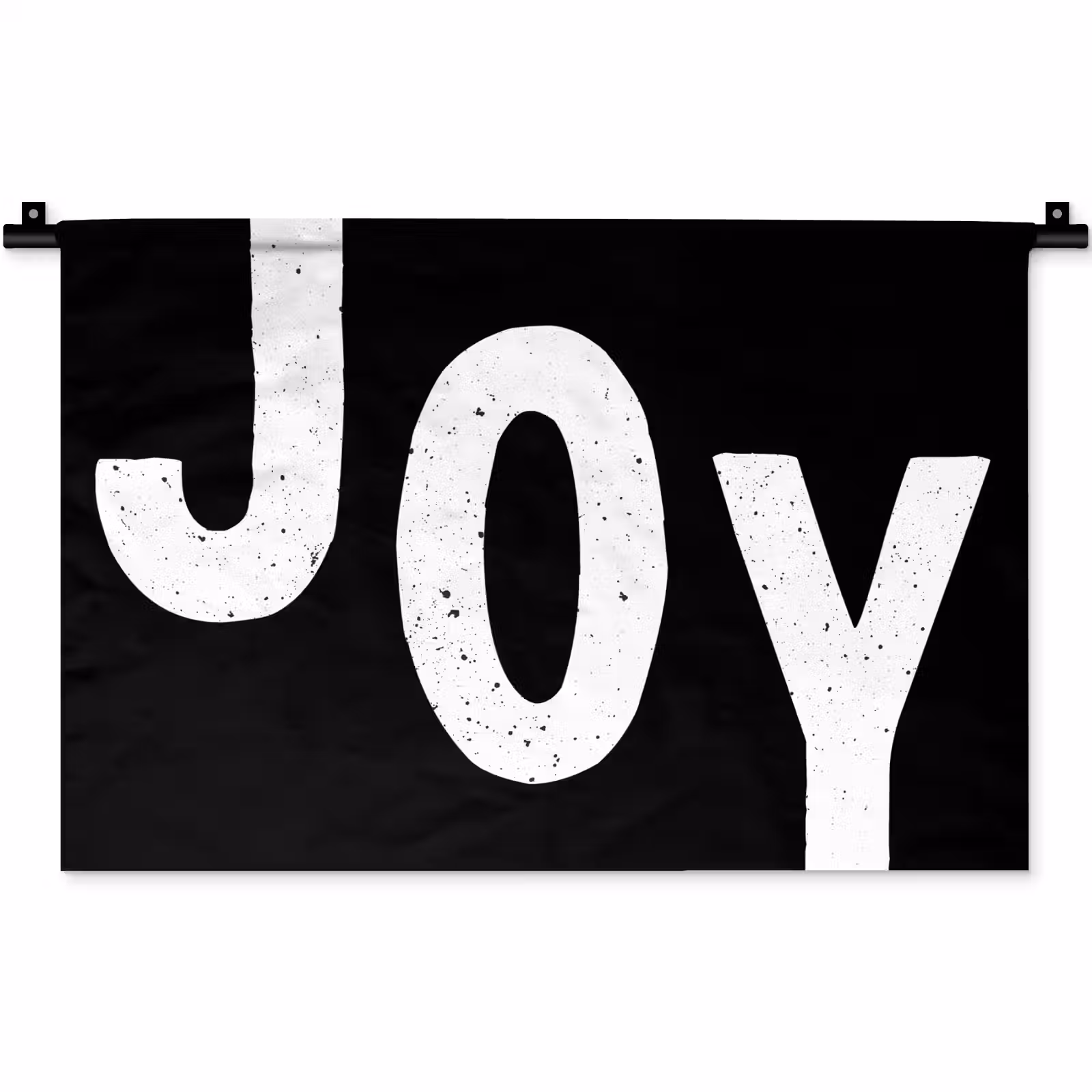Wandkleed - Kerstmis - Quotes - Joy - Zwart - Feest — 1