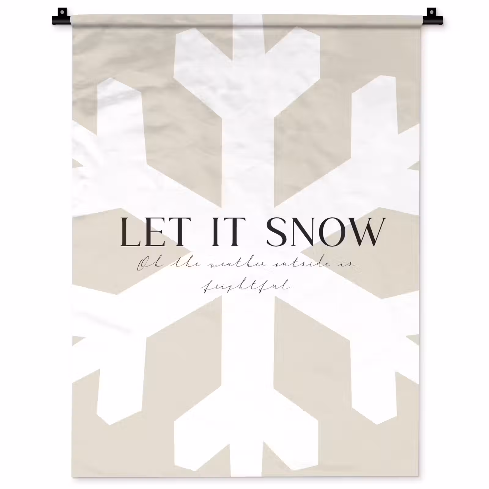 Wandkleed - Sneeuw - Japandi - Winter - Decoratie — 1