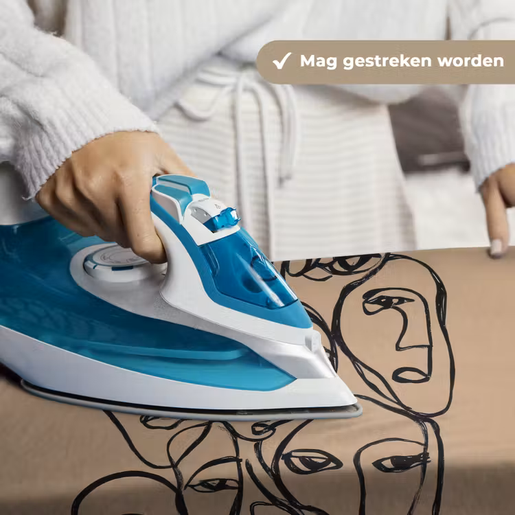 Wandkleed - Gezichtenzee - Lijntekening - Abstract — 6