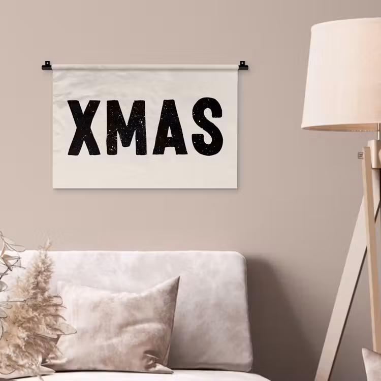 Wandkleed - Kerst - Beige - Quotes - Xmas - Feestdagen — 2