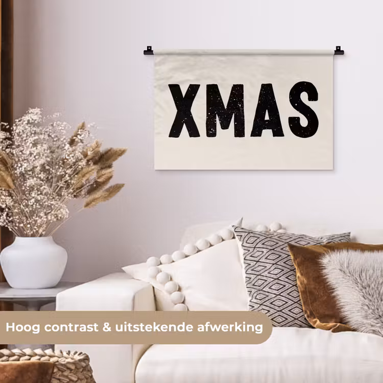 Wandkleed - Kerst - Beige - Quotes - Xmas - Feestdagen — 4