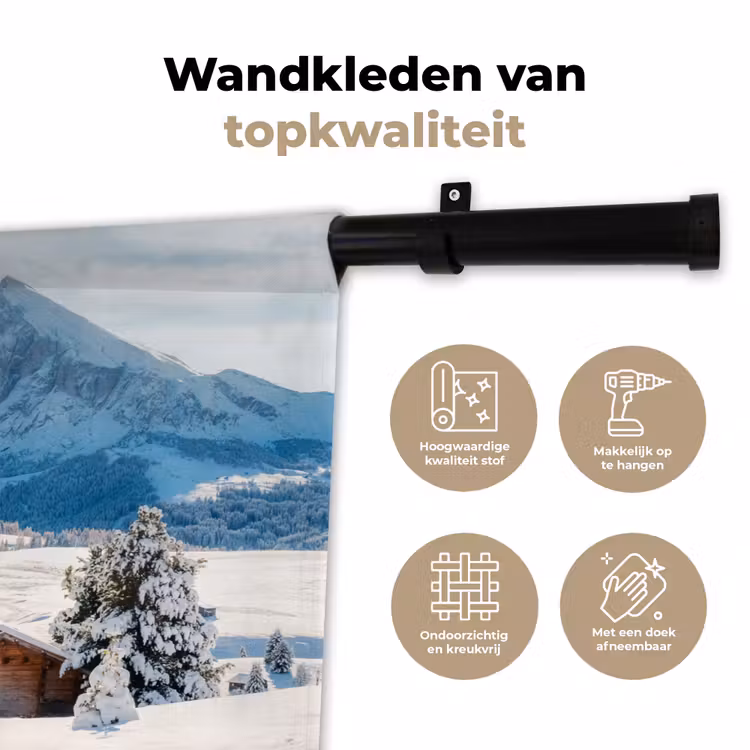 Wandkleed - Landschap - Winter - Sneeuw — 3
