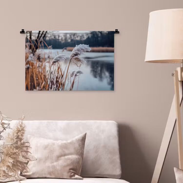 Wandkleed - Riet - Gras - Natuur - Winter - Meer — 2